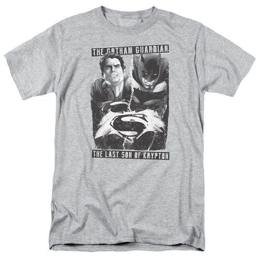 Batman V Superman Guardian V Son Mens T Shirt Athletic Heather Officially Licensed
