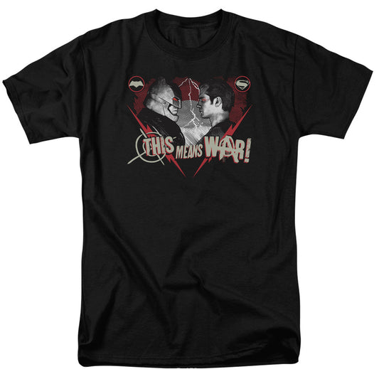 Batman V Superman This Means War Mens T Shirt Black Officially Licensed