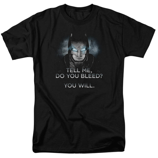 Batman V Superman Do You Bleed Mens T Shirt Black Officially Licensed