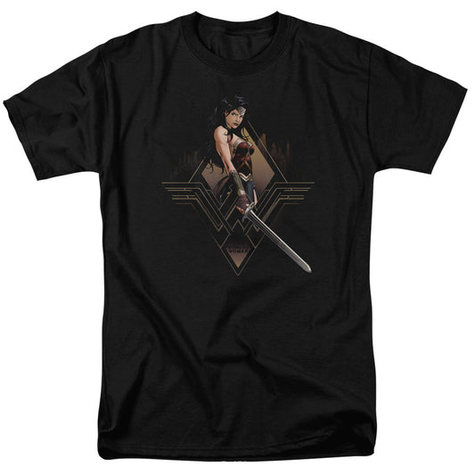 Batman V Superman City Girl Mens T Shirt Black Officially Licensed