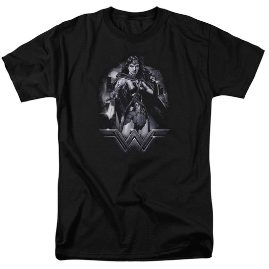 Batman Vs Superman Rainy Night Mens T Shirt Black Officially Licensed