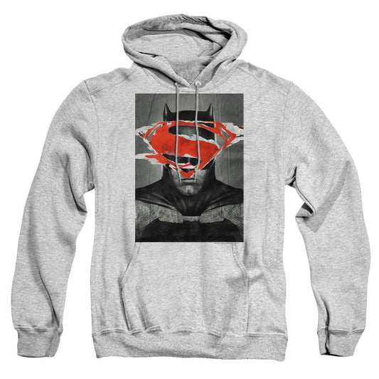 Batman Vs Superman Batman Poster Mens Hoodie Athletic Heather Officially Licensed