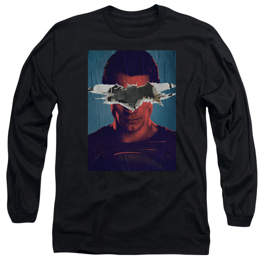 Batman Vs Superman Superman Poster Mens Long Sleeve Shirt Black Officially Licensed