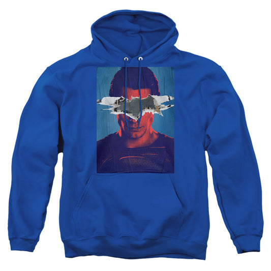 Batman Vs Superman Superman Poster Mens Hoodie Royal Officially Licensed