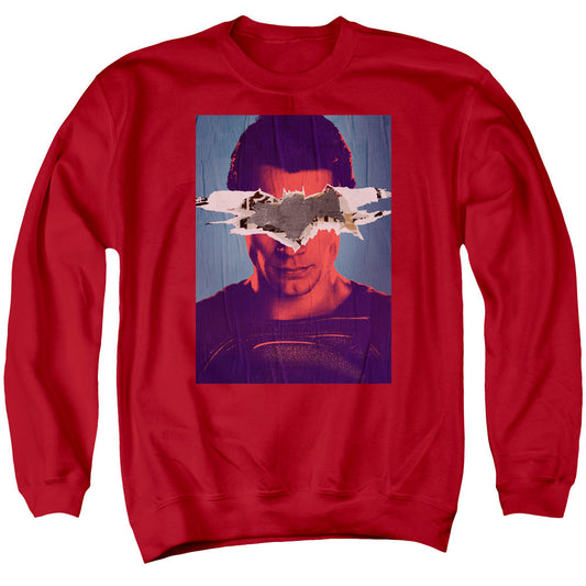 Batman Vs Superman Superman Poster Mens Crewneck Sweatshirt Royal Officially Licensed