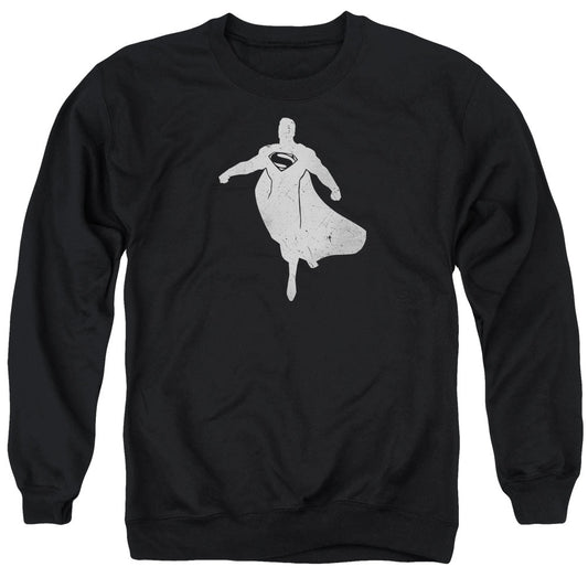 Batman V Superman Superman Silhouette Mens Crewneck Sweatshirt Black Officially Licensed