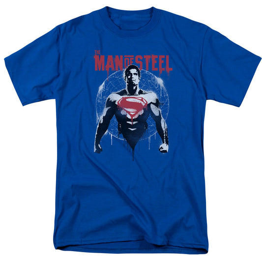Batman V Superman Super Spray Mens T Shirt Royal Officially Licensed