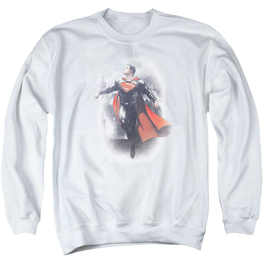 Batman Vs Superman A New Dawn Mens Crewneck Sweatshirt White Officially Licensed