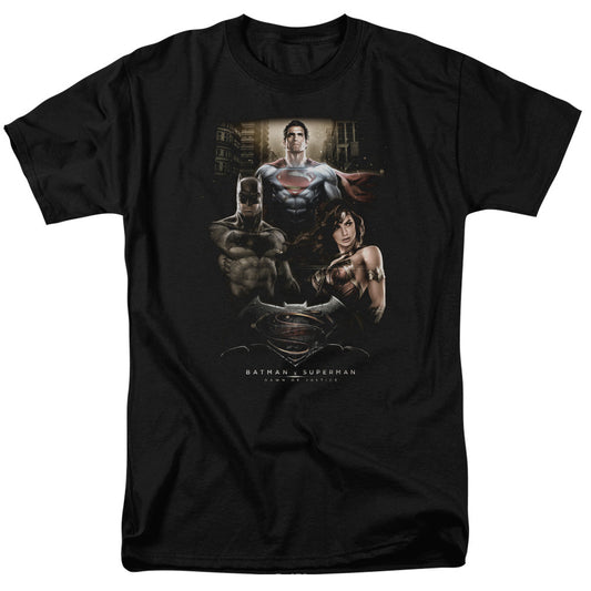 Batman V Superman Thre Three Mens T Shirt Black Officially Licensed