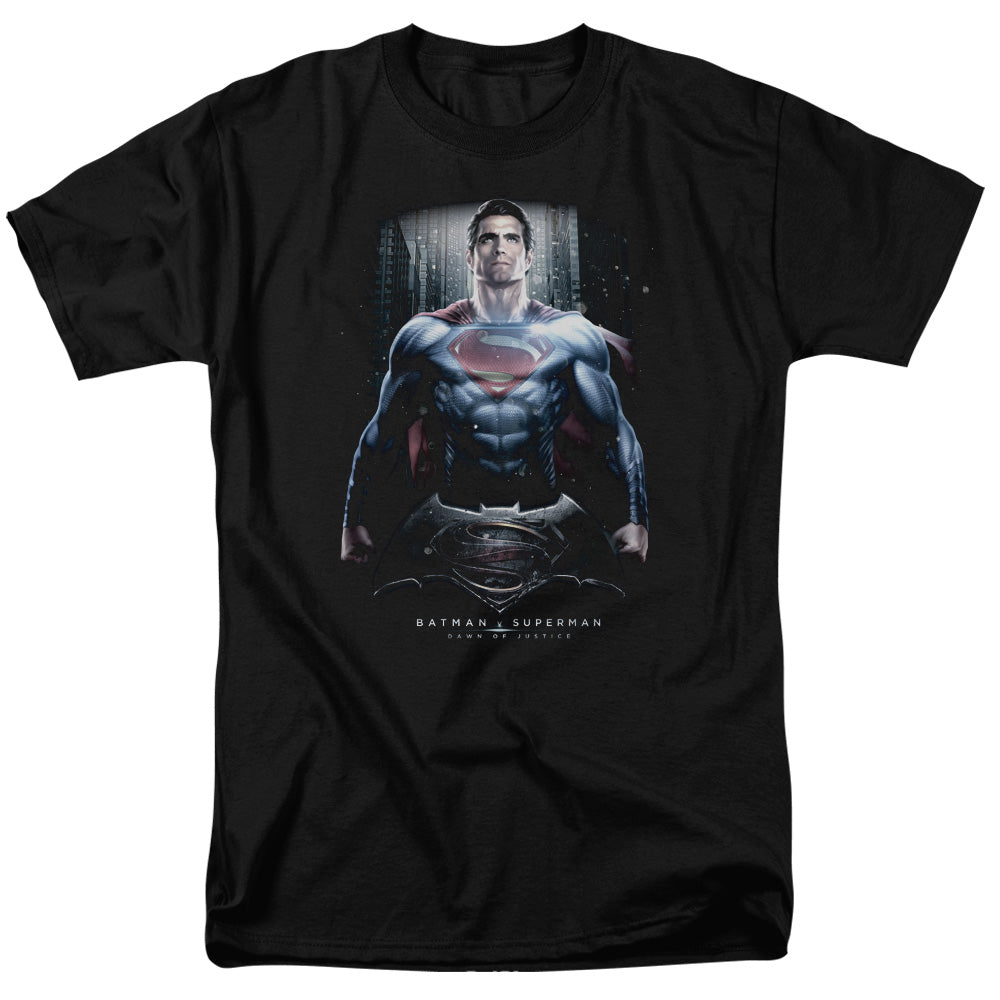 Batman V Superman Supe Ground Zero Mens T Shirt Black Officially Licensed