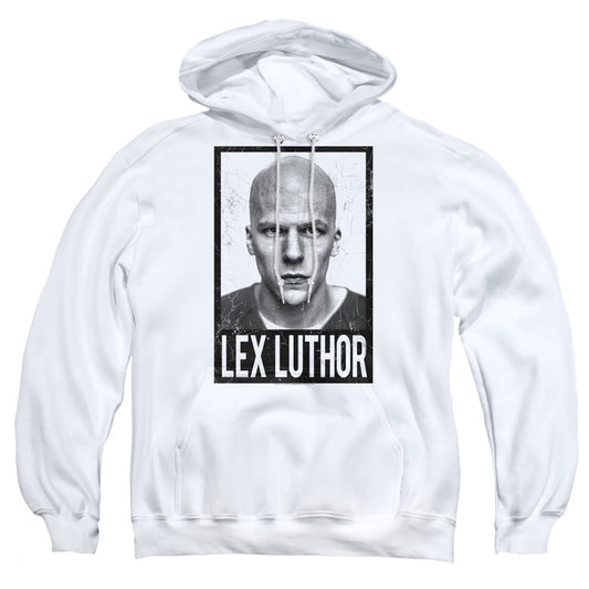 Batman V Superman Luthor Mens Hoodie White Officially Licensed
