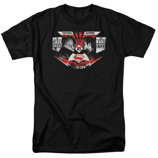 Batman V Superman Ultimate Face Off Mens T Shirt Black Officially Licensed