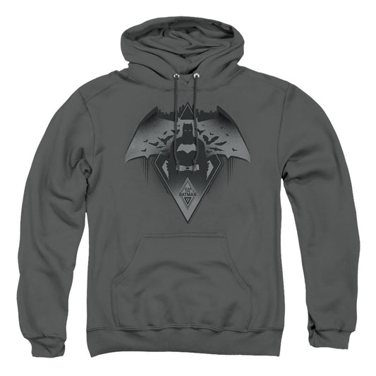 Batman V Superman Fear Mens Hoodie Charcoal Officially Licensed