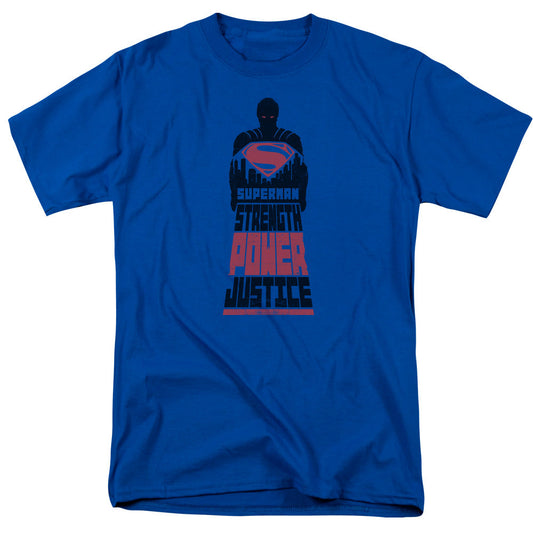 Batman V Superman Super Justice Mens T Shirt Royal Officially Licensed