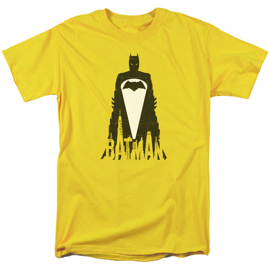 Batman V Superman Bat Justice Mens T Shirt Yellow Officially Licensed