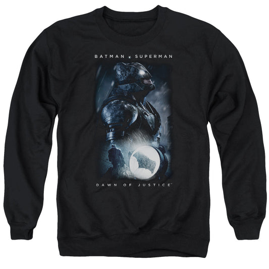 Batman V Superman Signal Mens Crewneck Sweatshirt Black Officially Licensed