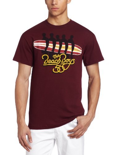 Beach Boys The Beach Boys Surfboard Men'S T-Shirt, Maroon, Large [T-Shirt]