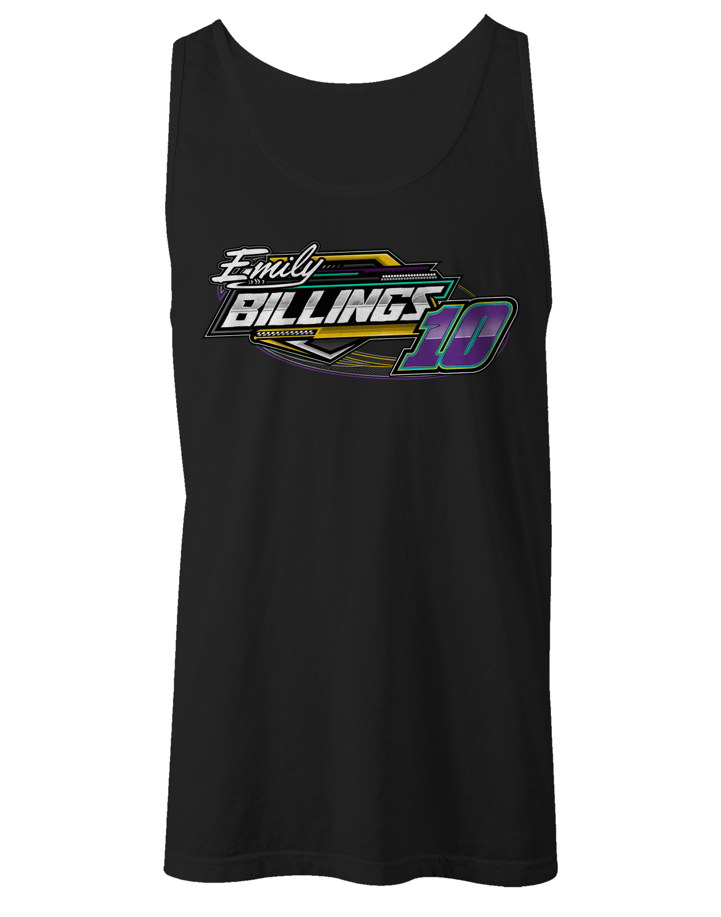 Emily Billings Racing Tank Tops
