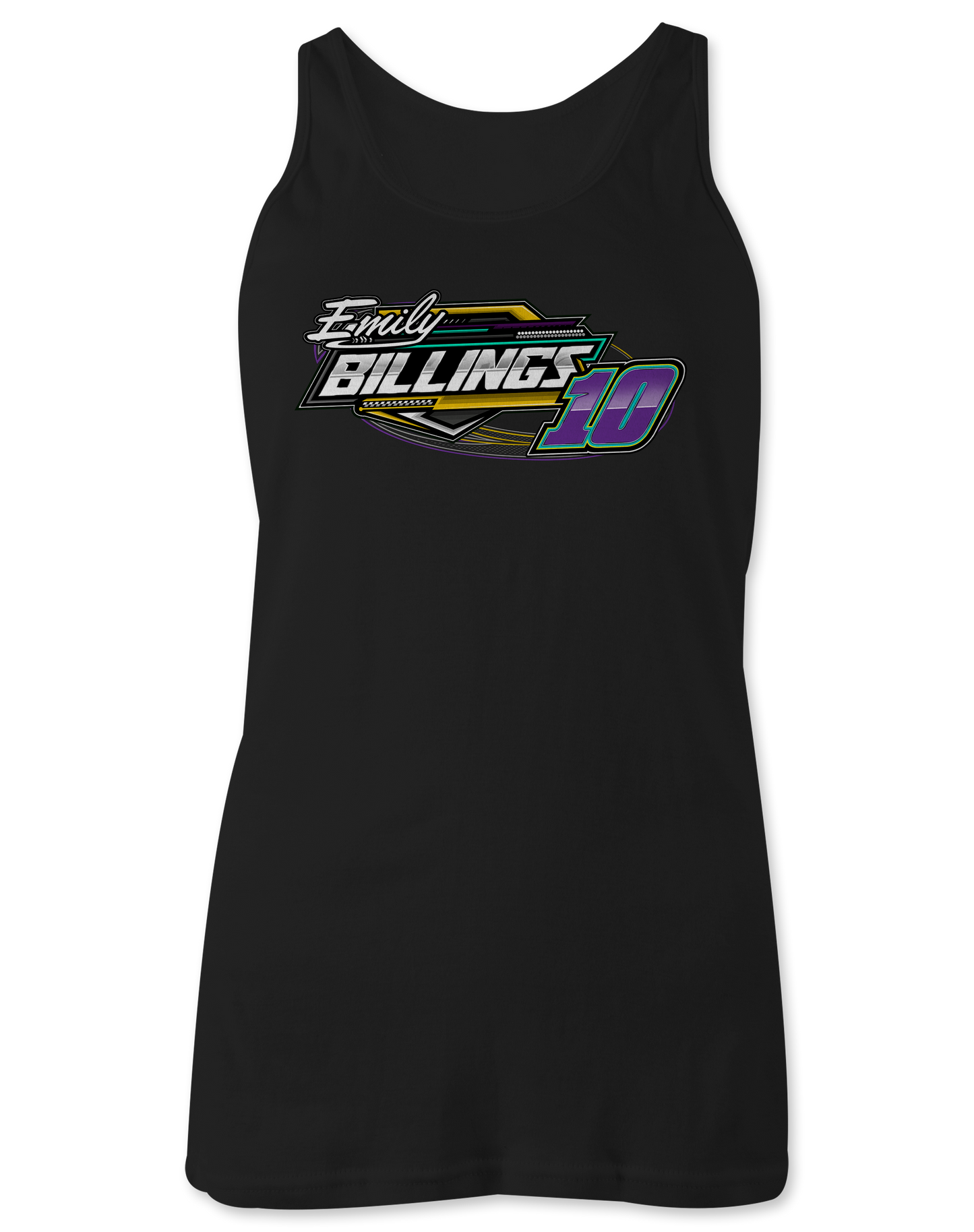 Emily Billings Racing Tank Tops