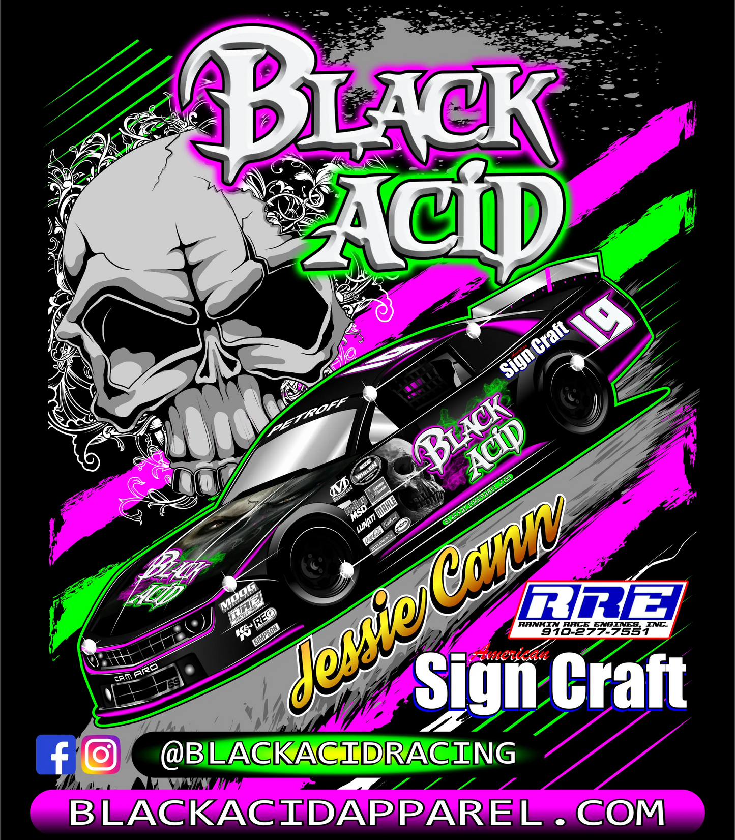 Black Acid Racing - Jessica Cann 2019