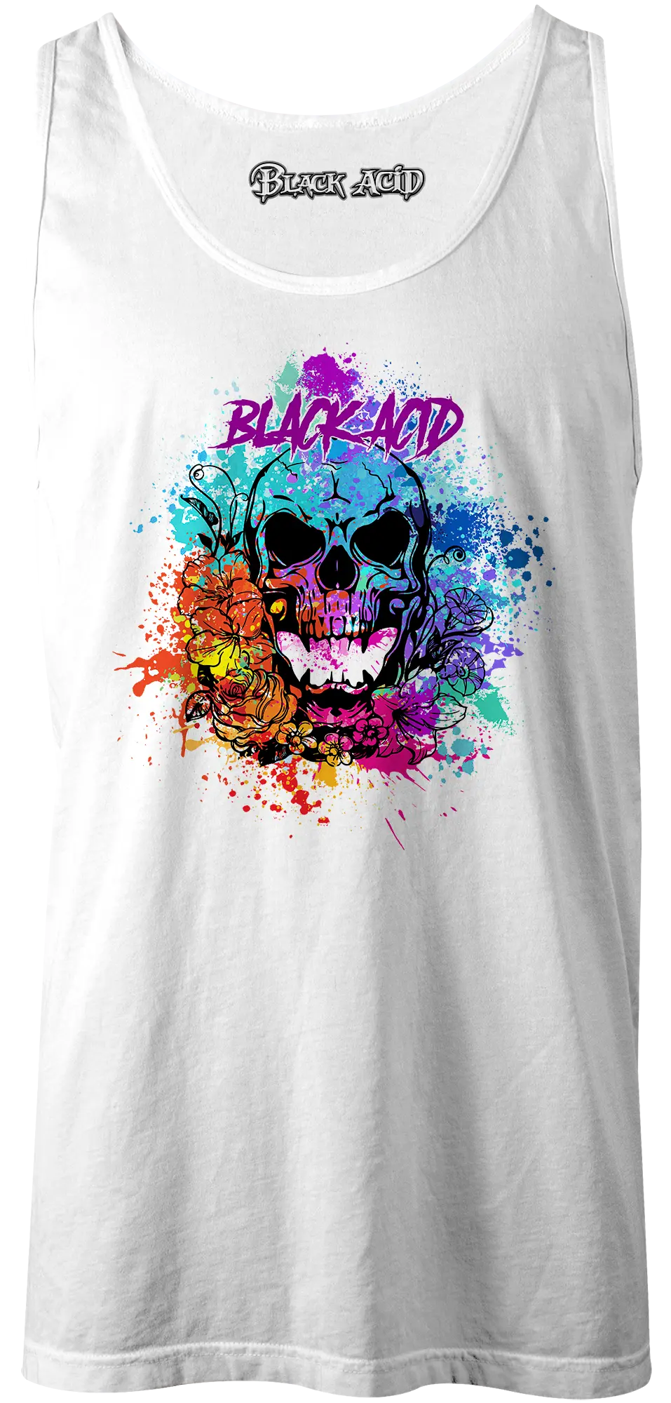 Black Acid Racing - Screamin' Skull Design