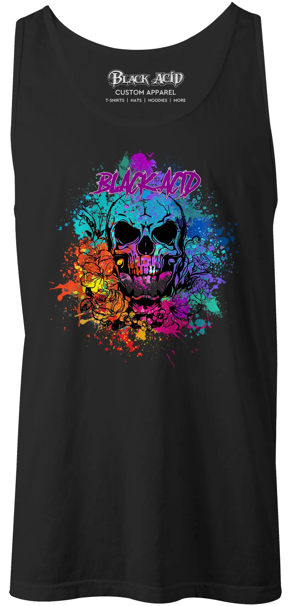 Black Acid Racing - Screamin' Skull Design