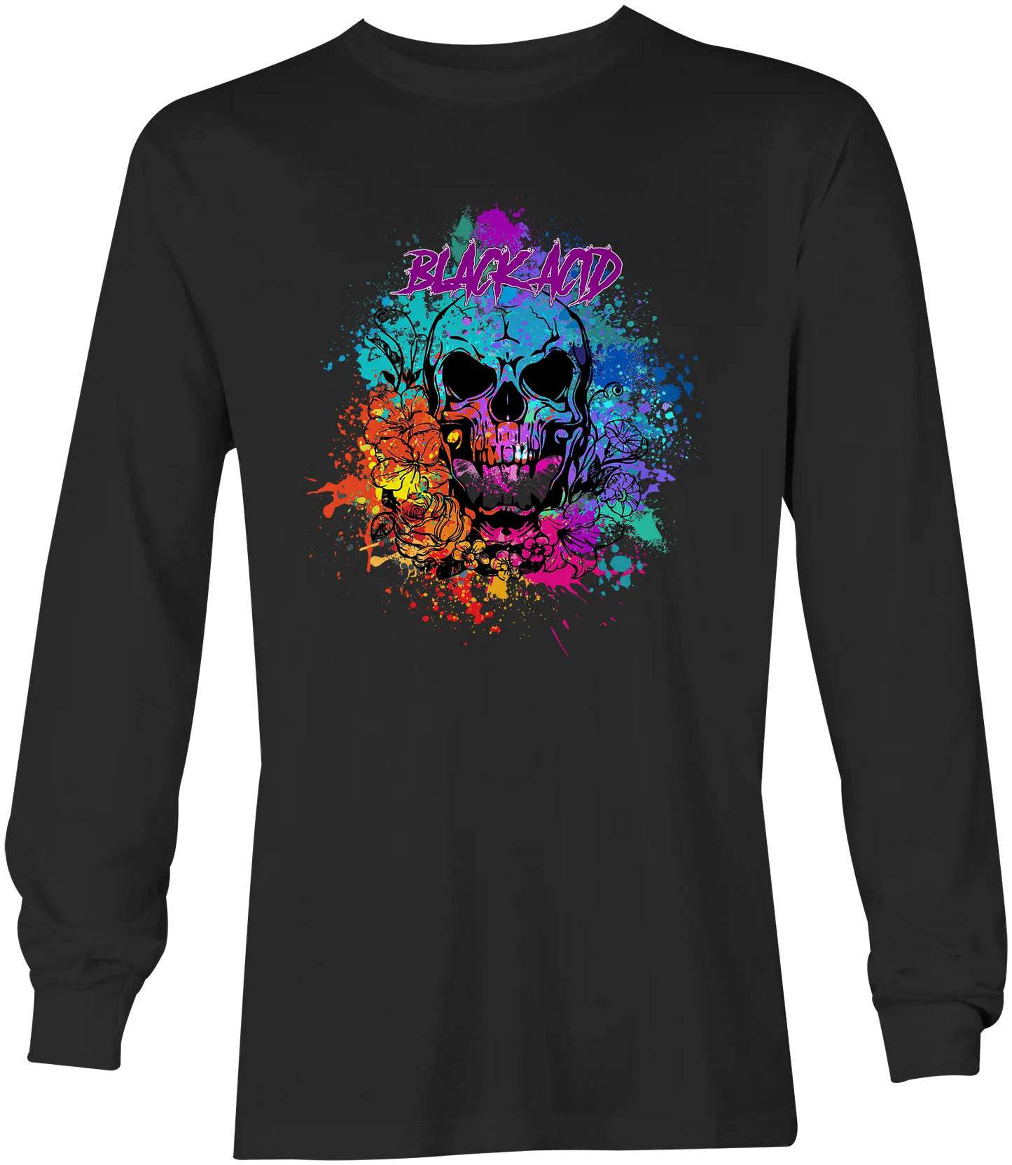 Black Acid Racing - Screamin' Skull Design