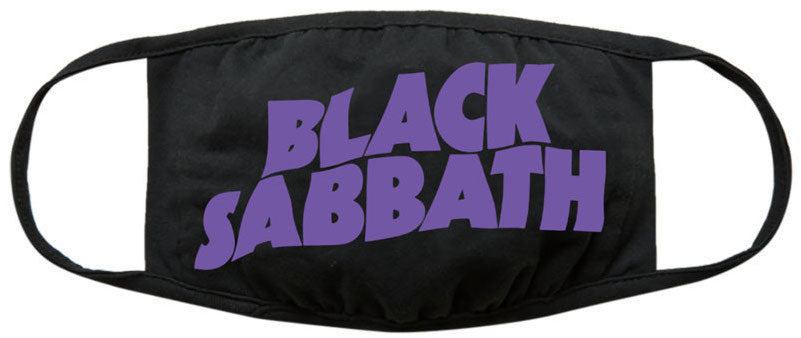 Black Sabbath Wavy Logo Face Covering Black Sabbath Wavy Logo Face Covering [Apparel] - Rock Band Apparel