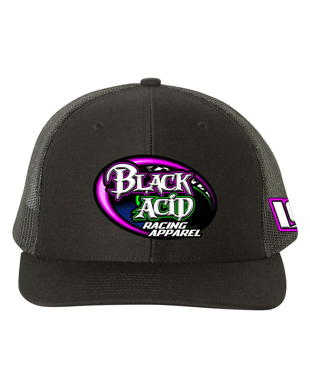 Black Acid Racing Apparel Hats