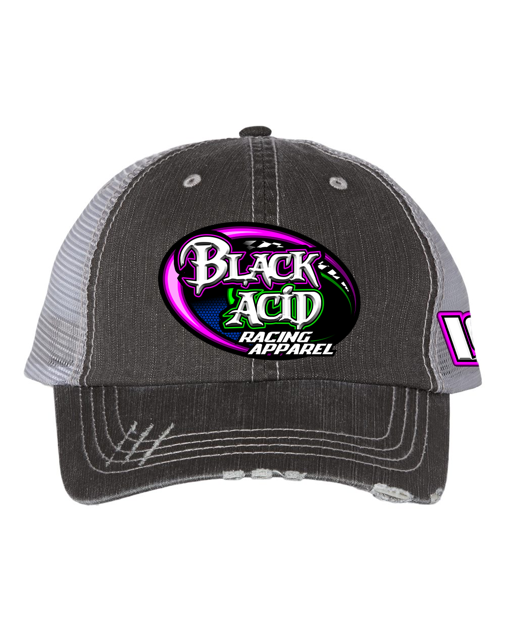 Black Acid Racing Apparel Hats