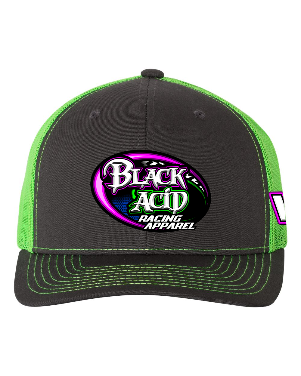Black Acid Racing Apparel Hats