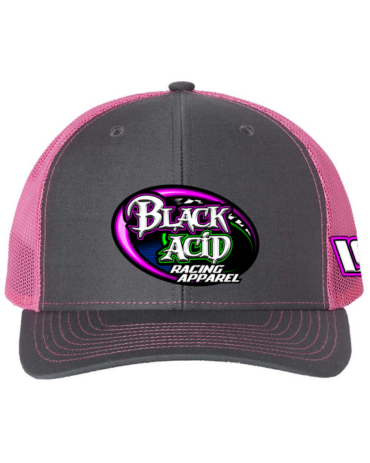 Black Acid Racing Apparel Hats