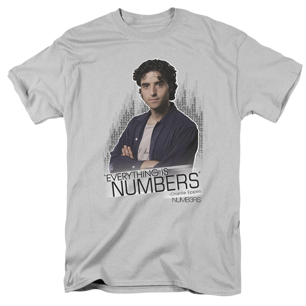 Numbers Everything Is Numbers Mens T Shirt Silver Officially Licensed