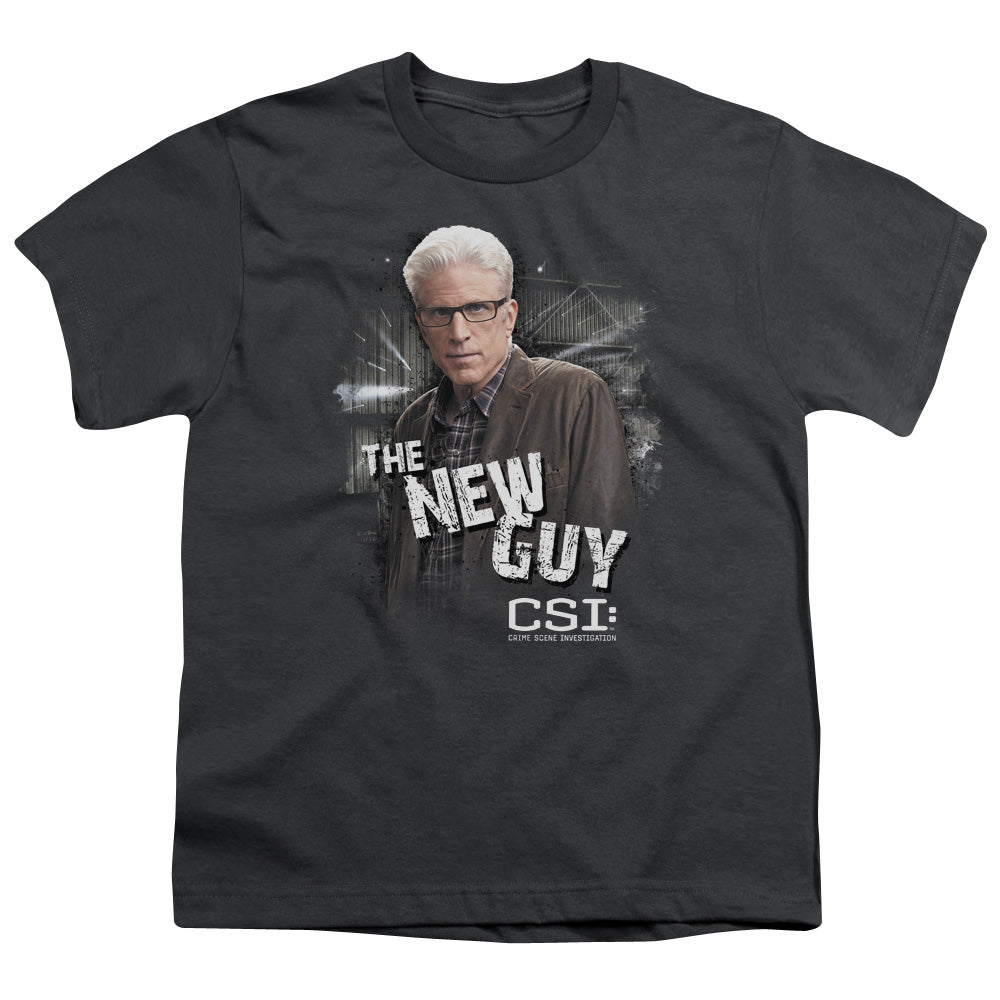 Csi the New Guy Kids Youth T Shirt Charcoal Officially Licensed