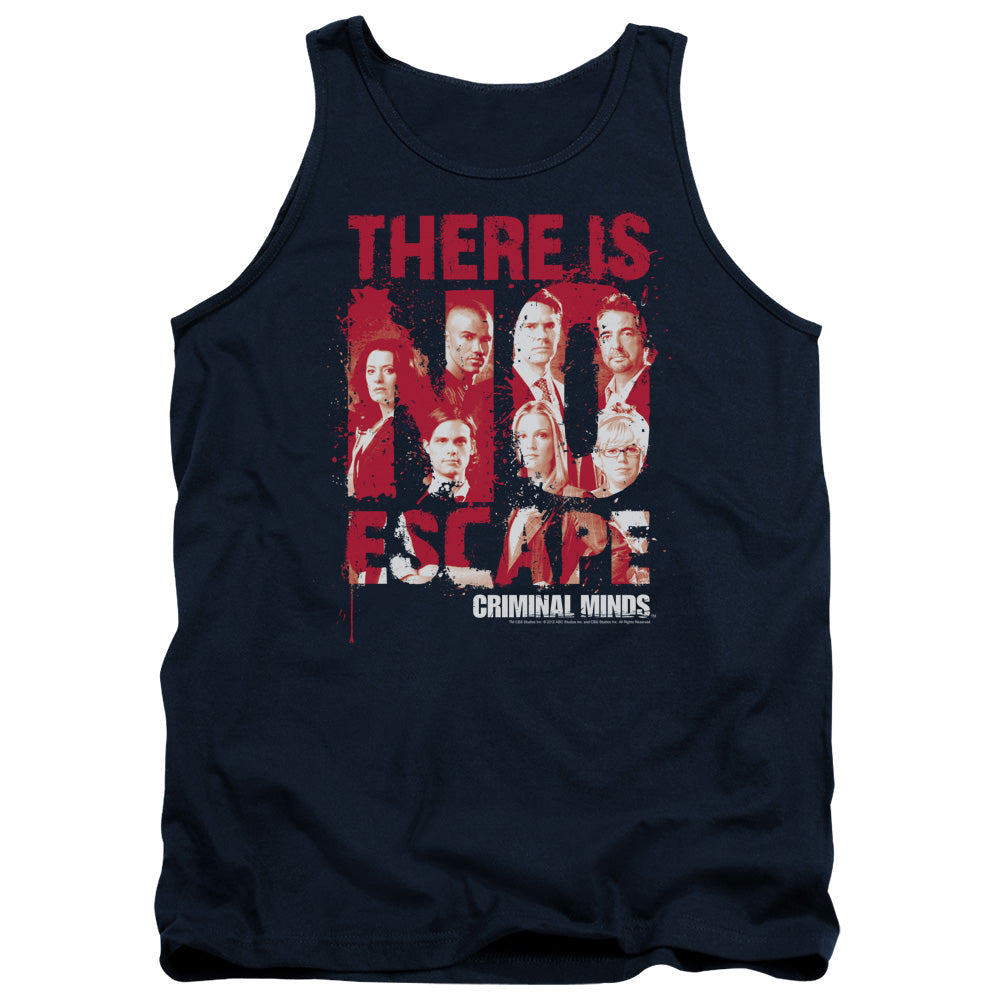 Criminal Minds No Escape Mens Tank Top Shirt Navy Officially Licensed