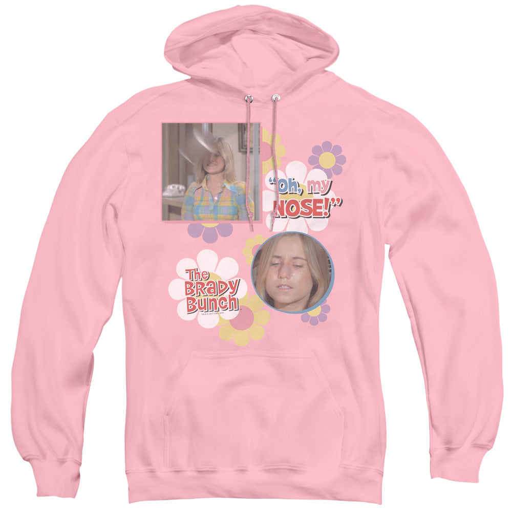 Brady Bunch Oh, My Nose! Mens Hoodie Pink Officially Licensed