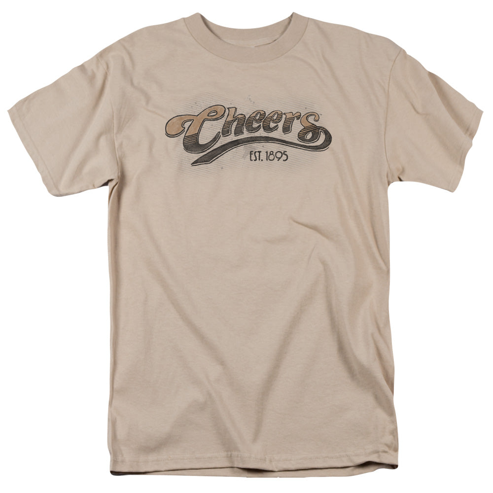 Cheers Watercolor Logo Mens T Shirt Sand Officially Licensed