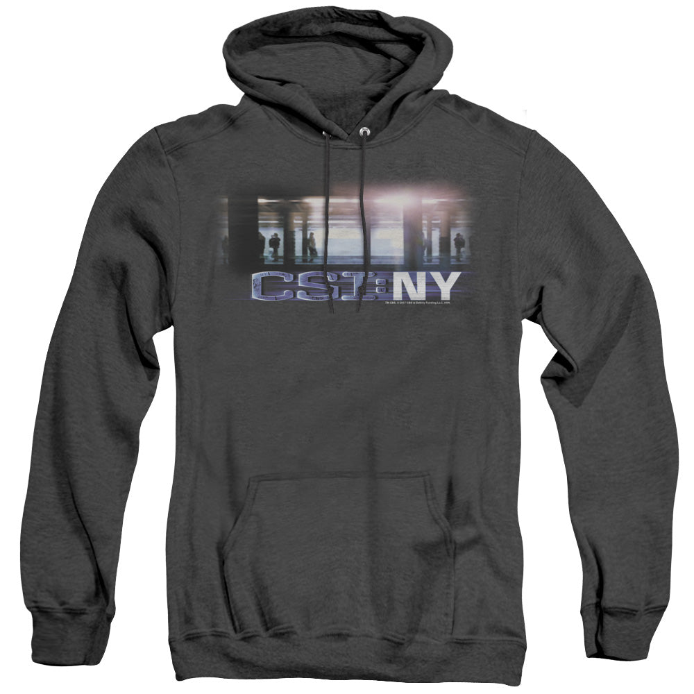 Csi New York Subway Mens Heather Hoodie Black Officially Licensed