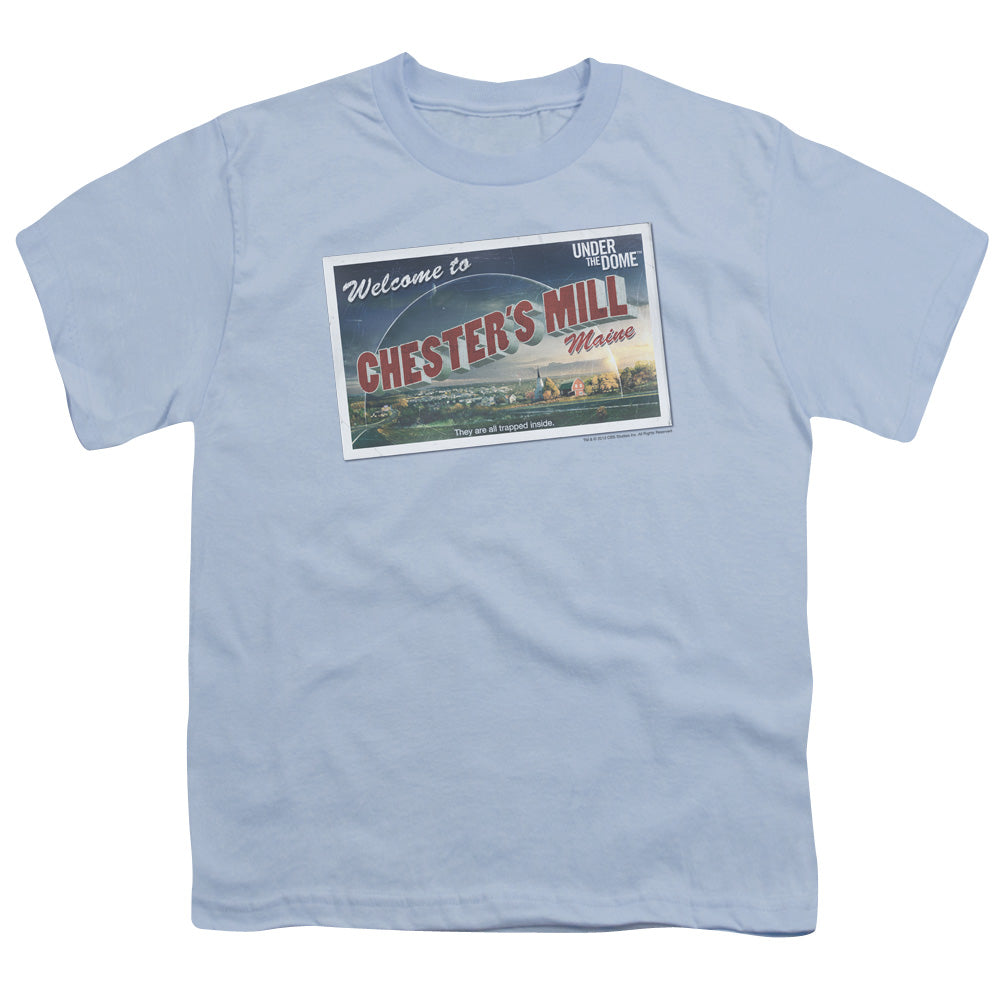 Under the Dome Postcard Kids Youth T Shirt Light Blue Officially Licensed