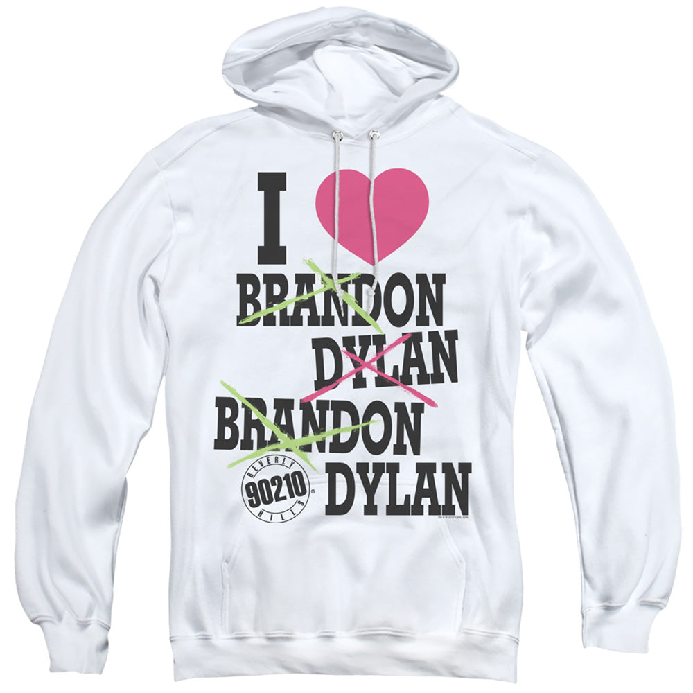 90210 I Heart 90210 Mens Hoodie White Officially Licensed
