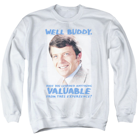 Brady Bunch Buddy Mens Crewneck Sweatshirt White Officially Licensed