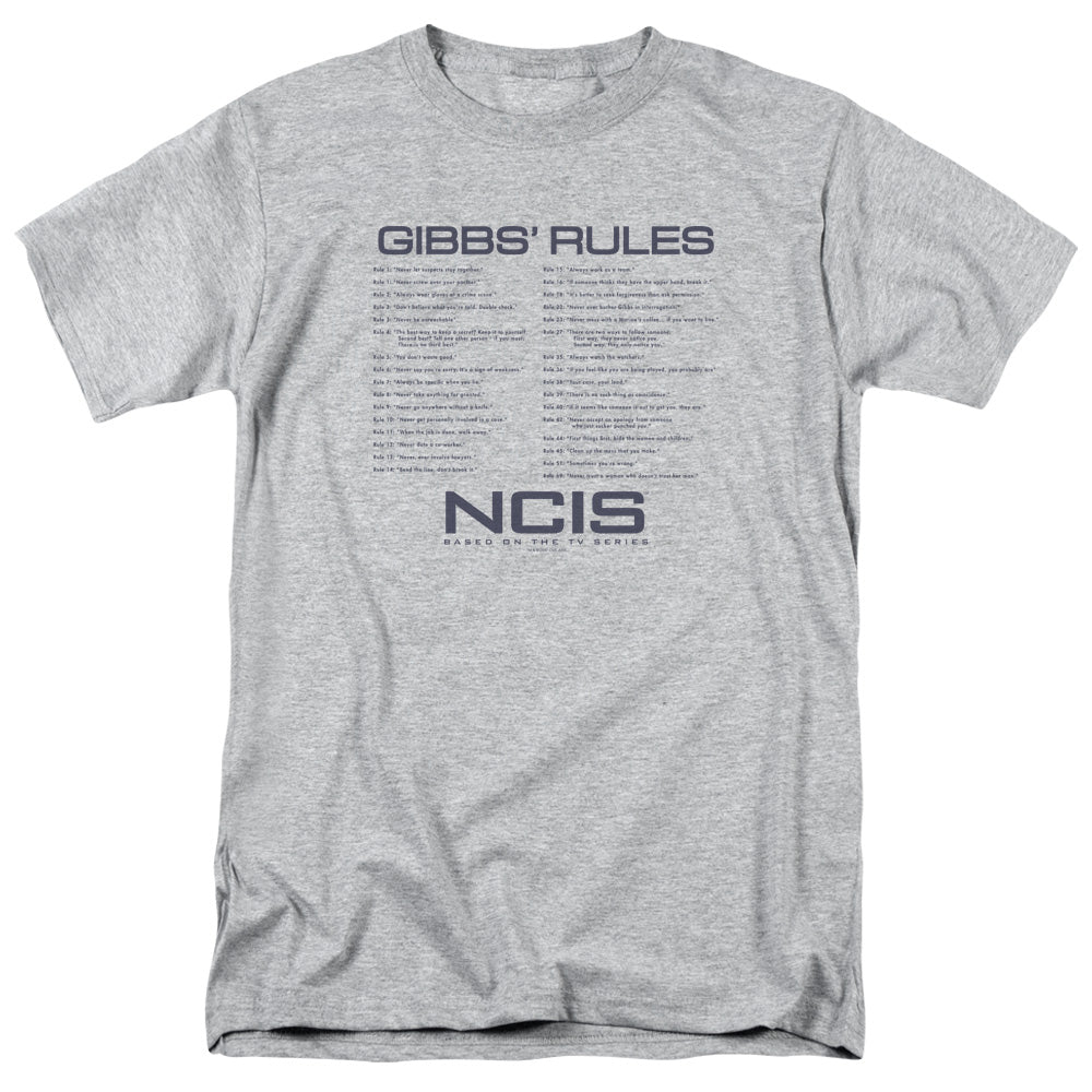 Ncis Gibbs Rules Mens T Shirt Athletic Heather Officially Licensed