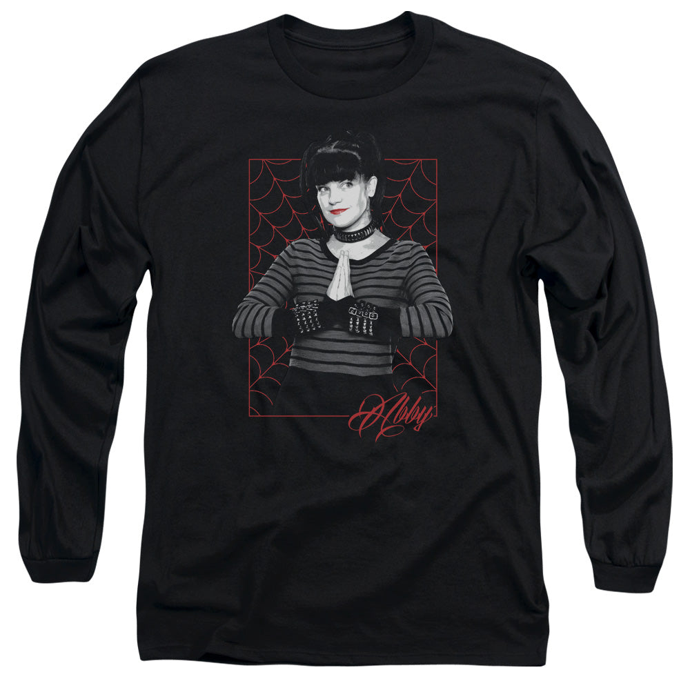 Ncis Abby Webs Mens Long Sleeve Shirt Black Officially Licensed