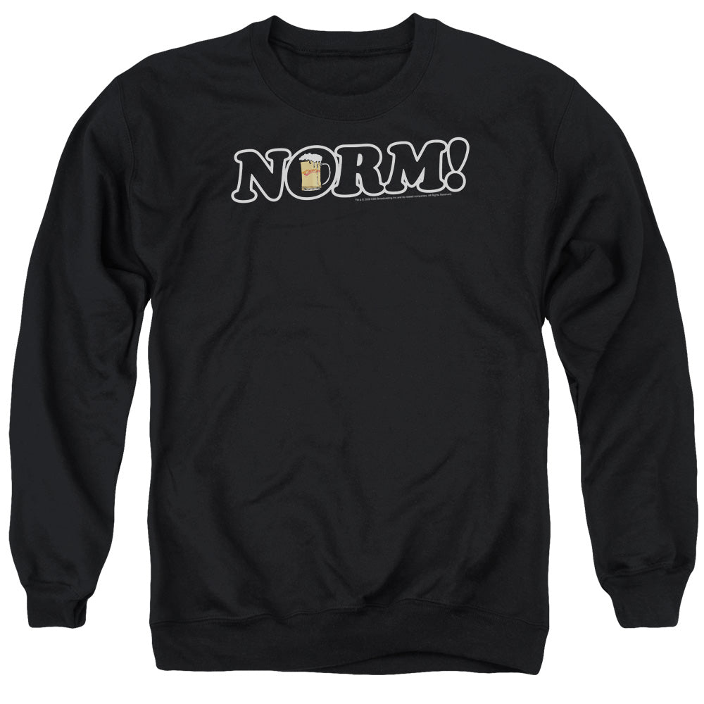 Cheers Norm Mens Crewneck Sweatshirt Black Officially Licensed