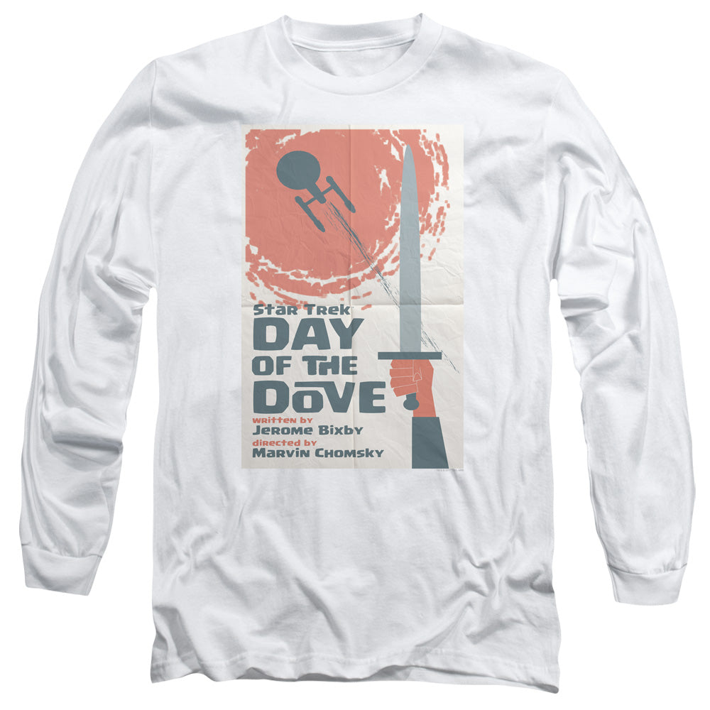 Star Trek Tos Episode 62 Mens Long Sleeve Shirt White Officially Licensed