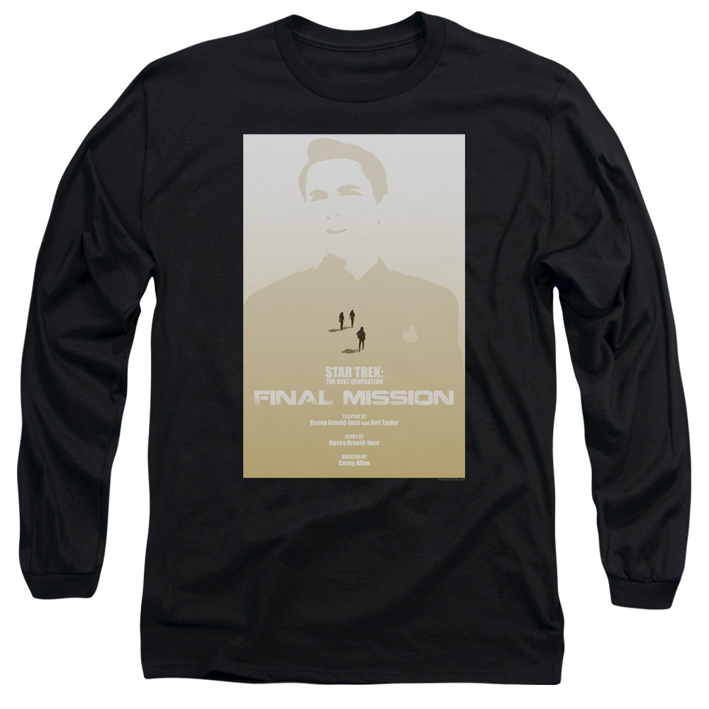 Star Trek Tng Season 4 Episode 9 Mens Long Sleeve Shirt Black Officially Licensed Officially Licensed