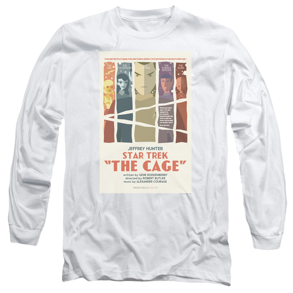 Star Trek Tos Episode 80 Mens Long Sleeve Shirt White Officially Licensed