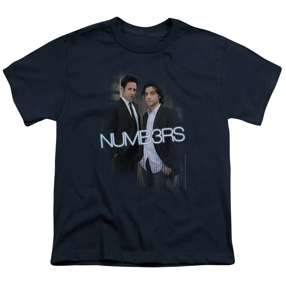 Numb3rs Don & Charlie Kids Youth T Shirt Navy Officially Licensed