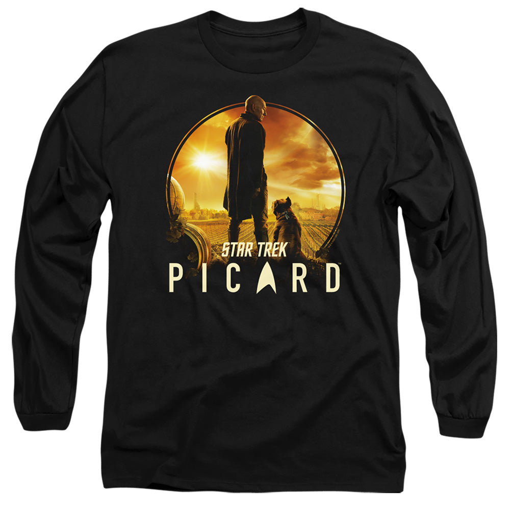 Star Trek Picard A Man And His Dog Mens Long Sleeve Shirt Black Officially Licensed Officially Licensed