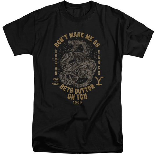 Yellowstone Beth Dutton Mens Tall T Shirt Black Officially Licensed